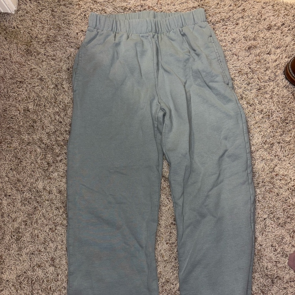 brandy Melville green flare sweat pants
